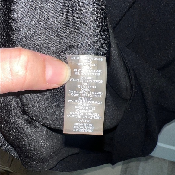 Karl Lagerfeld Black Dress with White Floral Detail - Picture 6 of 8